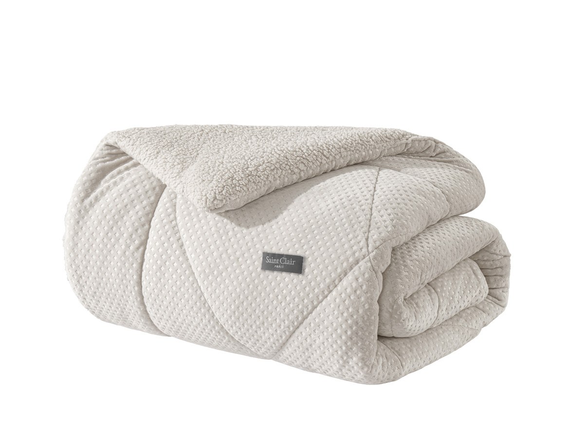 Saint Clair - ΣΗΜΑΝΤΙΚΟ: Σε περίπτωση διαφοράς τιμής από το κατάστημα ισχύει παντα και μόνο η τιμή του καταστήματος Κουβερτοπάπλωμα Ημίδιπλο Saint Clair Serena Ivory 180x2