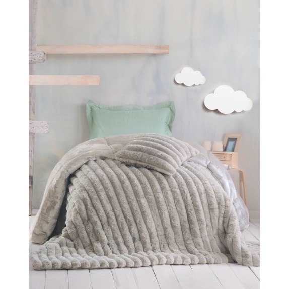 Παιδικό Κουβερτοπάπλωμα Μονό Rythmos Trinity Μπεζ 160x220