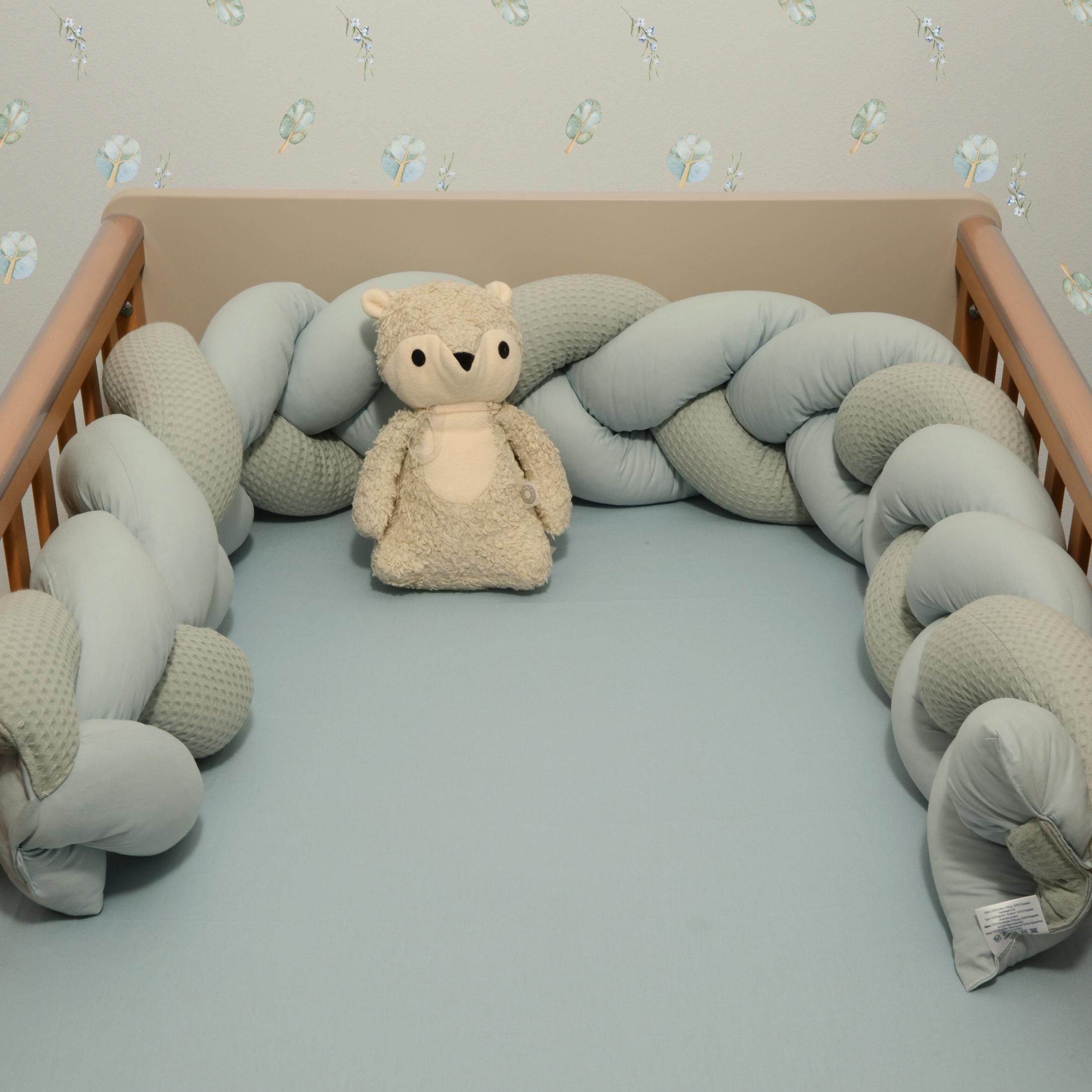 Πλεξούδα Τριπλή Βαμβακερή Design 453 20x200cm με Ειδική Εσωτερική Επένδυση Oliver Baby