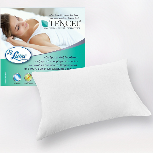 Μαξιλαροθήκες Aδιάβροχες La Luna Tencel 50 x 75