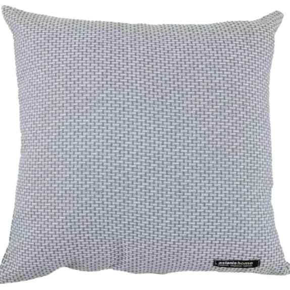 Διακοσμητικη Μαξιλαροθηκη Aslanis Home Mellia  Ανθρακι 30x50