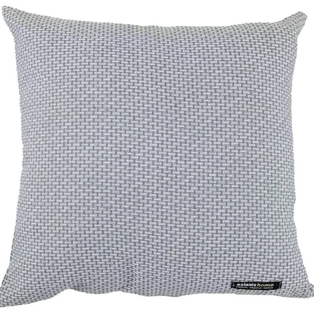 Aslanis Home Διακοσμητικη Μαξιλαροθηκη Aslanis Home Mellia Ανθρακι 30x50