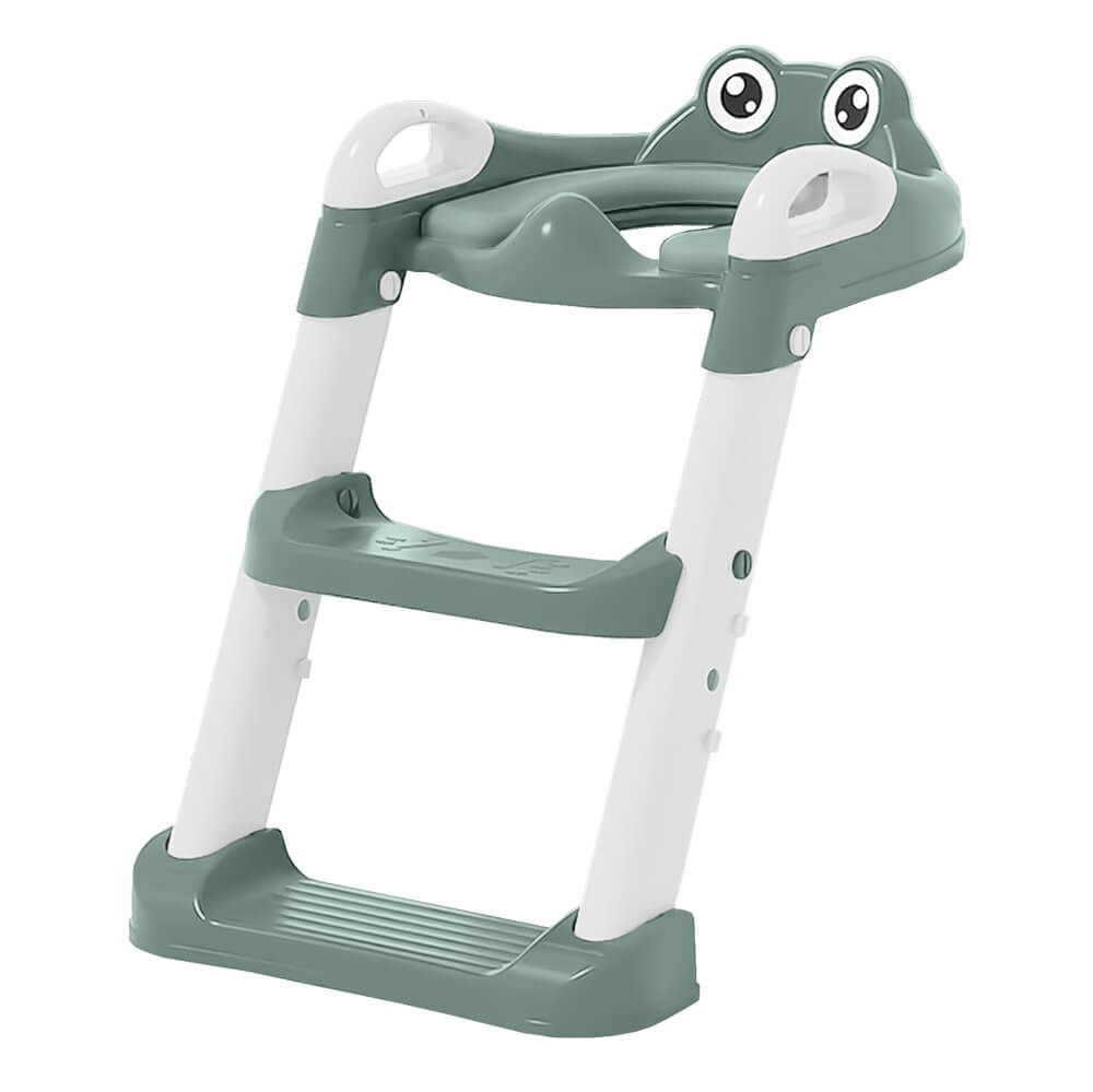 Bebe Stars Κάθισμα Τουαλέτας Bebe Stars με χερούλια και σκαλοπατάκια Frog Forest Green 56-176