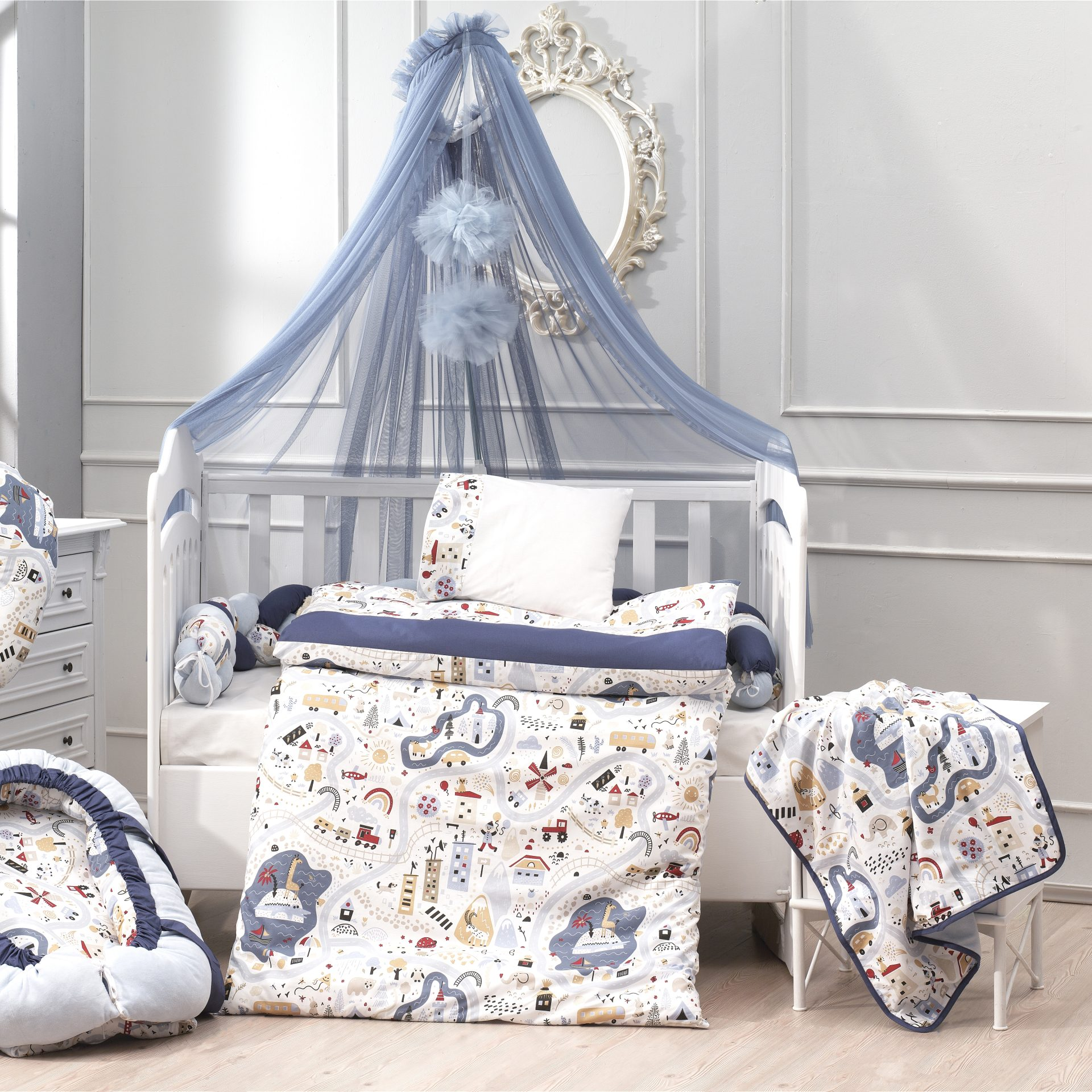 abo ΑΒΟ Σετ Προίκας 3Τμχ 70*140 Boy On Adventure