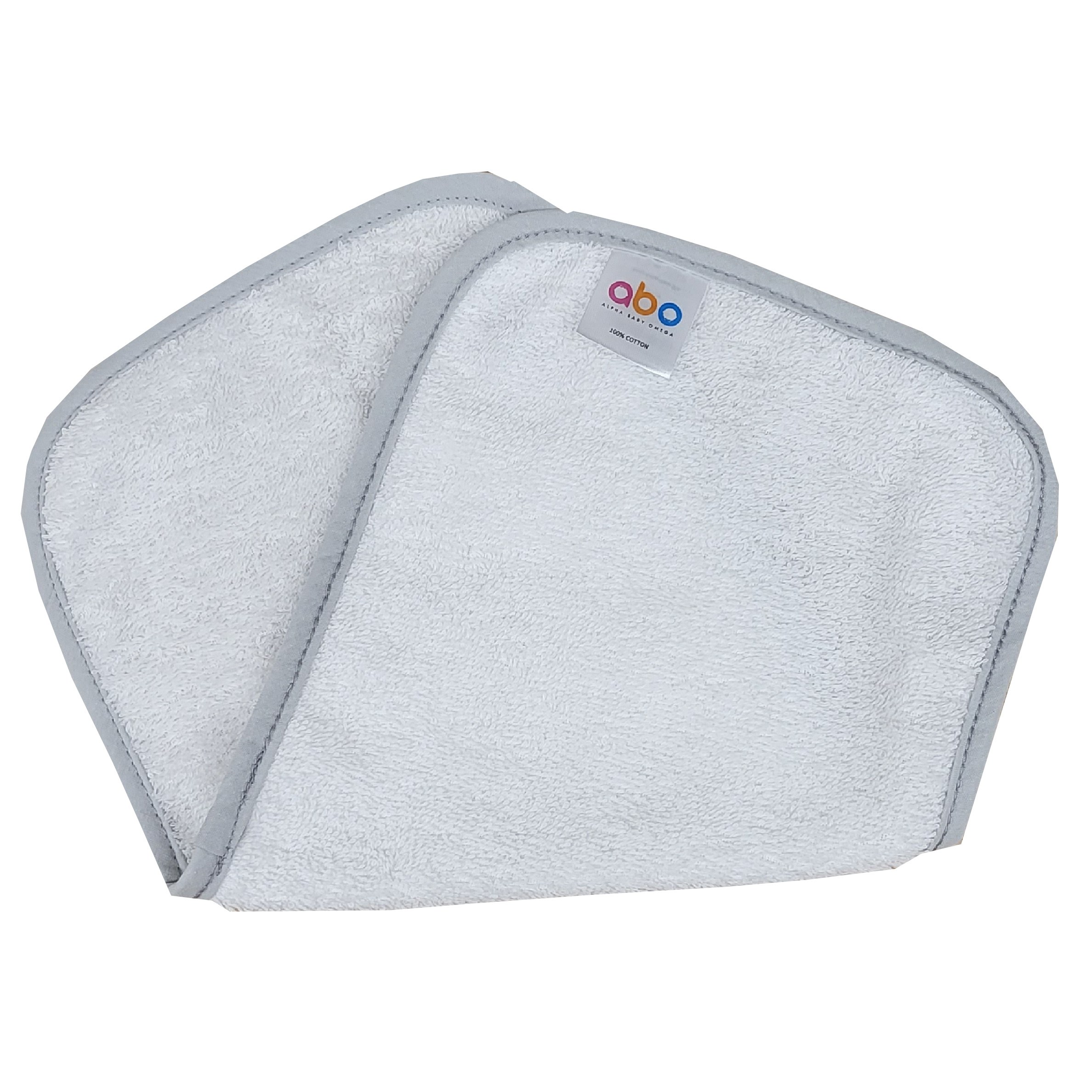 ΑΒΟ Λαβέτα Λευκή-Γκρί 20*40