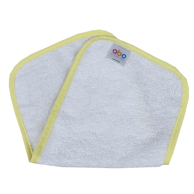 ΑΒΟ Λαβέτα Λευκή-Κίτρινο 20*40