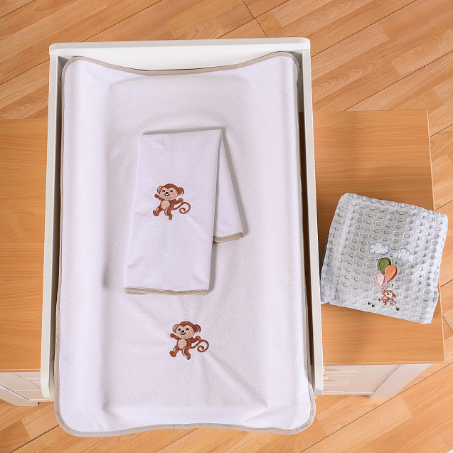 ΑΒΟ Σελτεδάκι 40*60  Μπεζ Σχέδιο Μαιμού