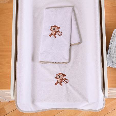 ΑΒΟ Σελτεδάκι 40*60  Μπεζ Σχέδιο Μαιμού