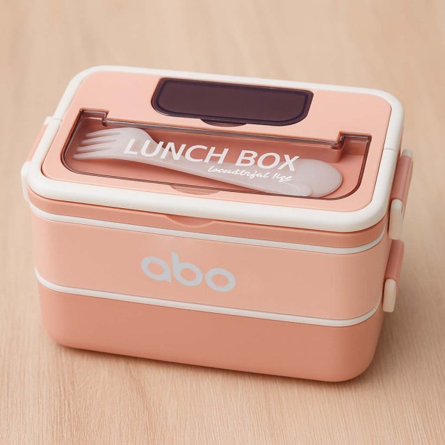 ΑΒΟ Ροζ Πλαστικο Φαγητοδοχειο Με Χωρσιμα 1200Ml...