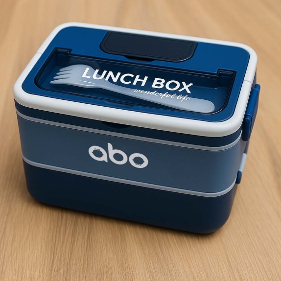 ΑΒΟ Μπλε Πλαστικο Φαγητοδοχειο Με Χωρσιμα 1200Ml Και Με...