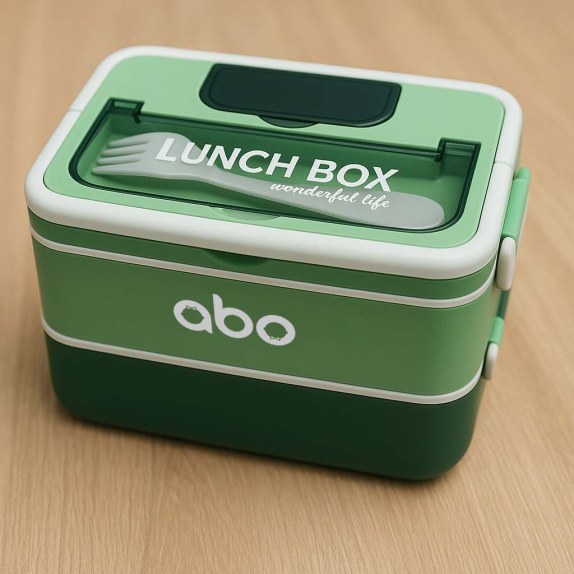 ΑΒΟ Πρασινο Πλαστικο Φαγητοδοχειο Με Χωρσιμα 1200Ml Και...