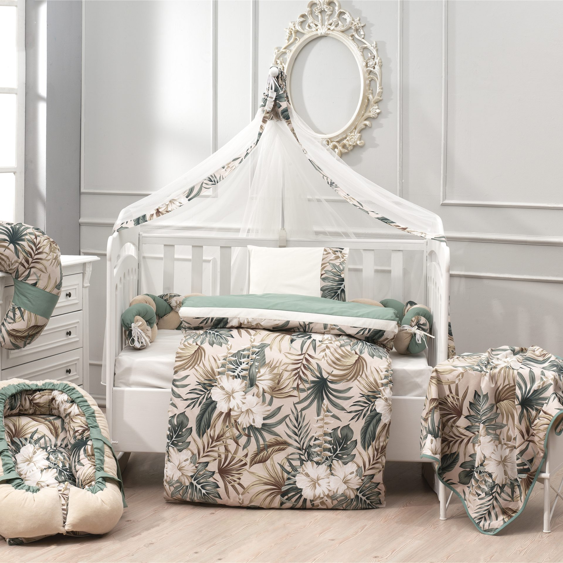 ΑΒΟ Σετ Προίκας 3Τμχ 70*140 Tropical Leaves