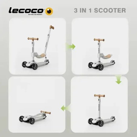 Ποδήλατο Ισορροπίας/Σκούτερ Lecoco C-speed LV3-c Καφέ L-692951