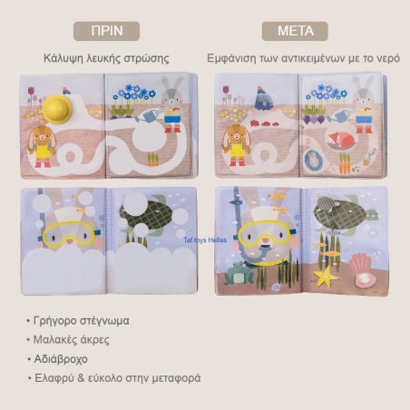 Βιβλίο Δραστηριότητων Taf Toys Peek-A-Boo Water Book T-13465