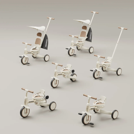 Τρίκυκλο Πολυλειτουργικό Lecoco C-walker S3 max-g Πράσινο Ποδήλατο Ισορροπίας L-693026