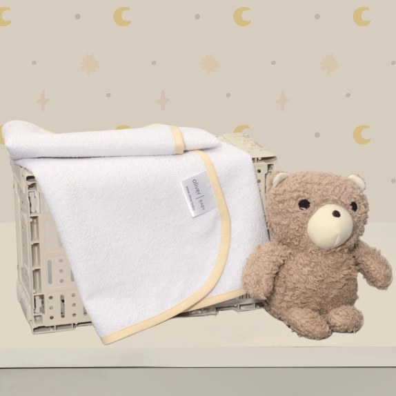 Σελτεδάκι 40x60cm 300gr/sqm Με Μπεζ Ρέλι - Oliver Baby