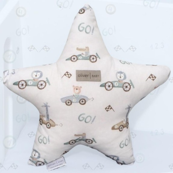 Μαξιλάρι Διακοσμητικό Αστέρι 37x37 cm Design 421 Oliver Baby