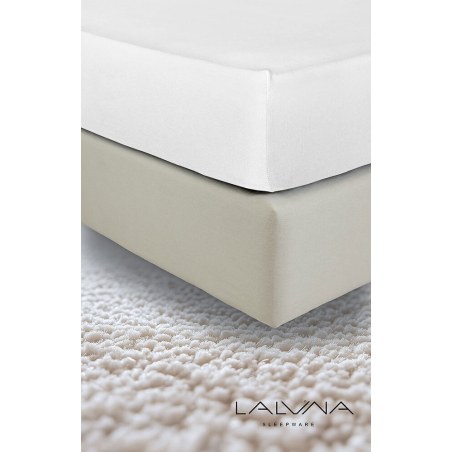 Σεντόνι με λάστιχο La Luna Jersey 100x200+40 Pure White