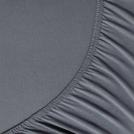 Σεντόνι με λάστιχο La Luna Jersey 100x200+40 Charcoal Grey