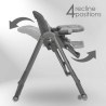 Καρεκλάκι Φαγητού Bebe Stars Nuovo 2 in 1 Grey 867-186