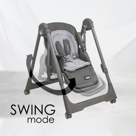 Καρεκλάκι Φαγητού Bebe Stars Nuovo 2 in 1 Grey 867-186