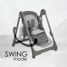 Καρεκλάκι Φαγητού Bebe Stars Nuovo 2 in 1 Grey 867-186
