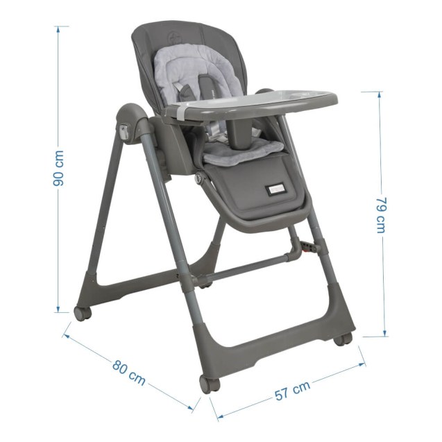 Καρεκλάκι Φαγητού Bebe Stars Nuovo 2 in 1 Grey...