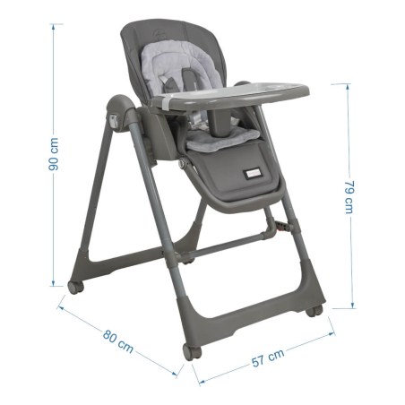 Καρεκλάκι Φαγητού Bebe Stars Nuovo 2 in 1 Grey 867-186