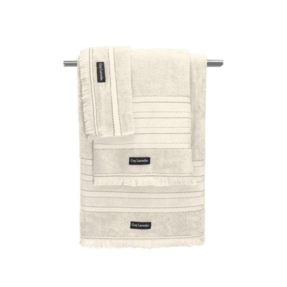 Σετ Πετσέτες 3 Τεμαχίων Guy Laroche Sarlin Cream
