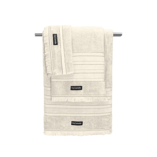 Σετ Πετσέτες 3 Τεμαχίων Guy Laroche Sarlin Cream