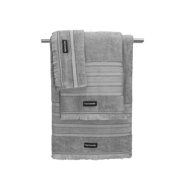 Σετ Πετσέτες 3 Τεμαχίων Guy Laroche Sarlin Grey