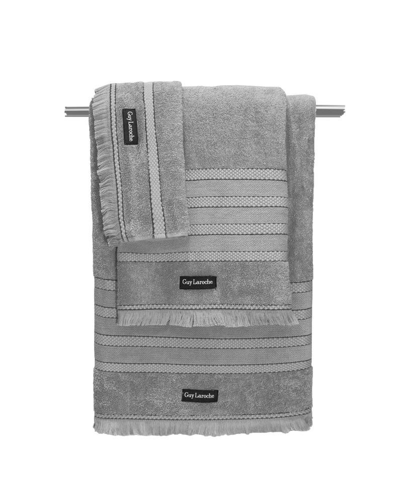 Σετ Πετσέτες 3 Τεμαχίων Guy Laroche Sarlin Grey