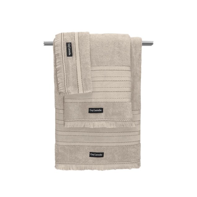 Σετ Πετσέτες 3 Τεμαχίων Guy Laroche Sarlin Beige