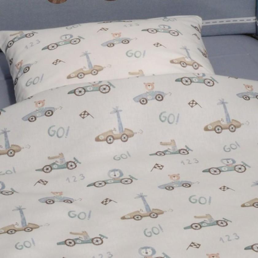 Παπλωματοθήκη με Φερμουάρ 100x140cm Design 421 Oliver Baby