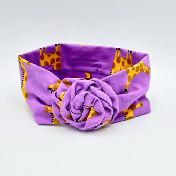 Κορδέλα Μαλλιών The Hippo and The Donkey Purple Daizy