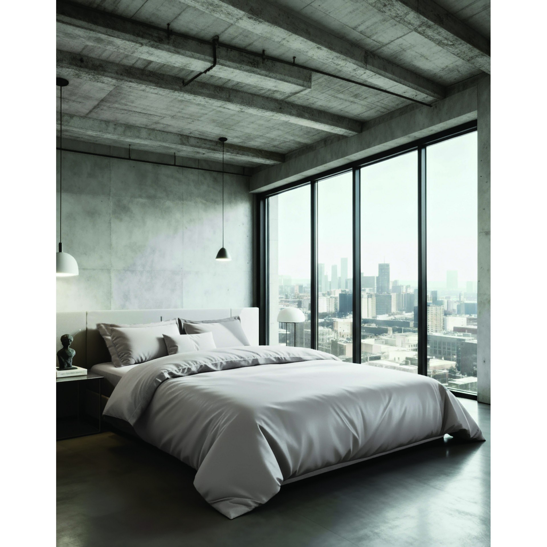 Σεντόνι King Size Makis Tselios City2 Silver 270x290