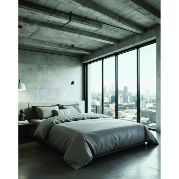 Σεντόνι Υπέρδιπλο Makis Tselios City3 Dark Grey 240x270