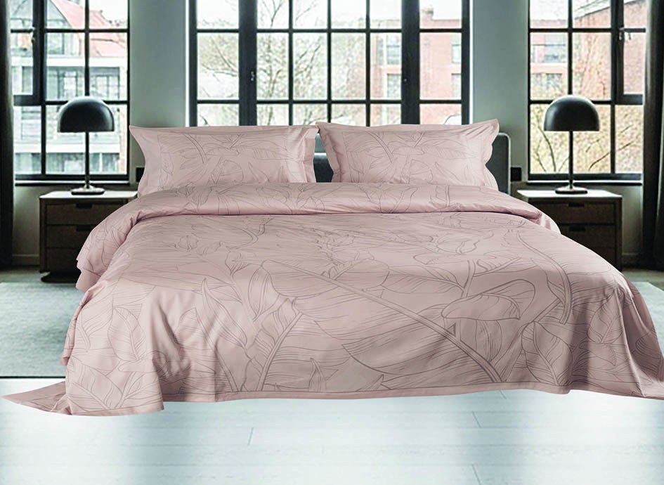 Σετ Σεντόνια Υπέρδιπλα 4 Τεμαχίων Makis Tselios Leaves 240x270