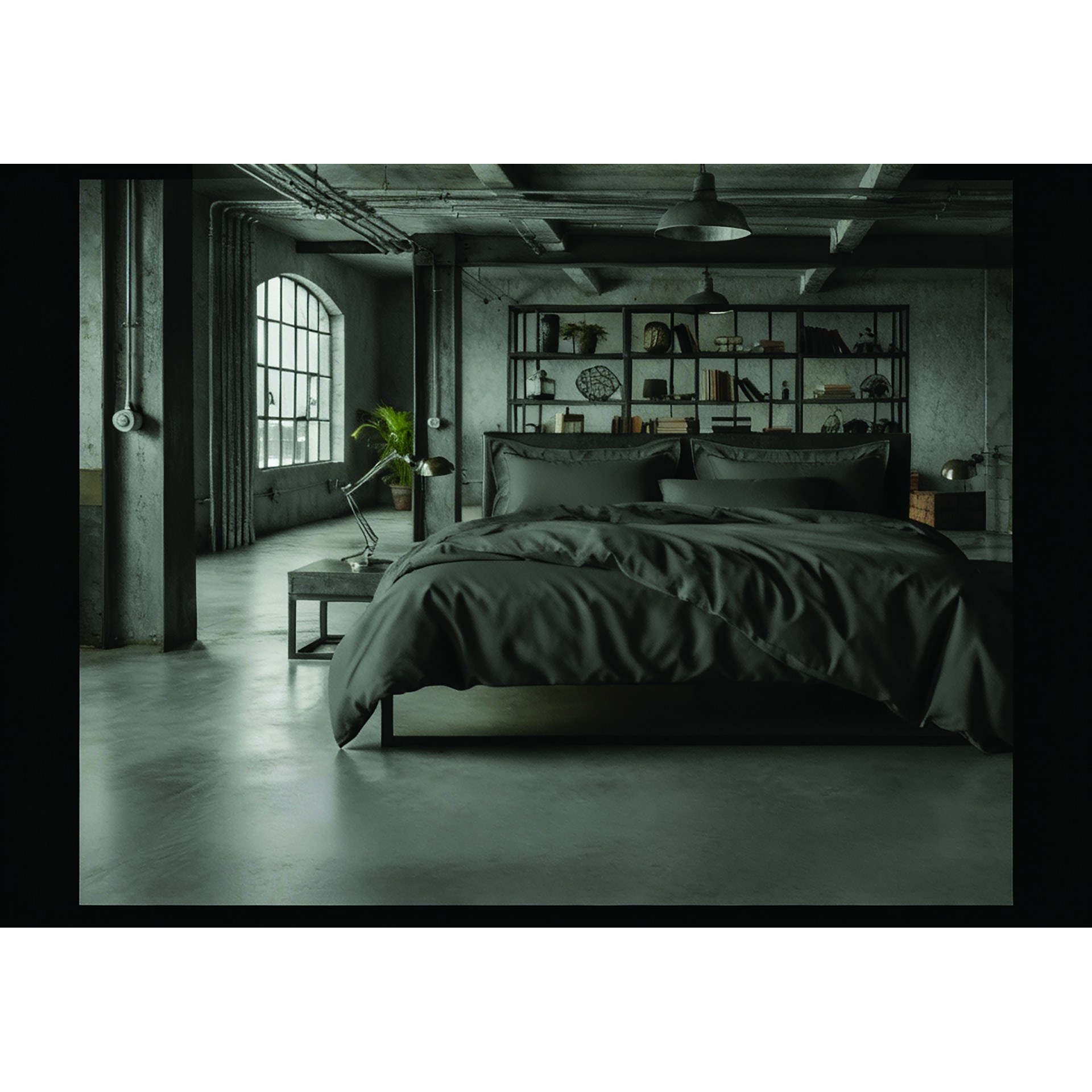 Σετ Σεντόνια Υπέρδιπλα 4 Τεμαχίων Makis Tselios Loft Grey 240x270