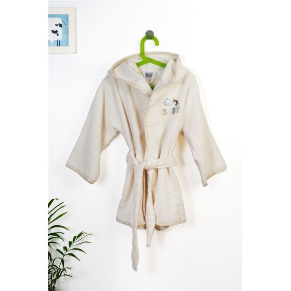 Μπουρνούζι Με Κέντημα Dimcol Stork 194 Size: 04 Ecru-Yellow