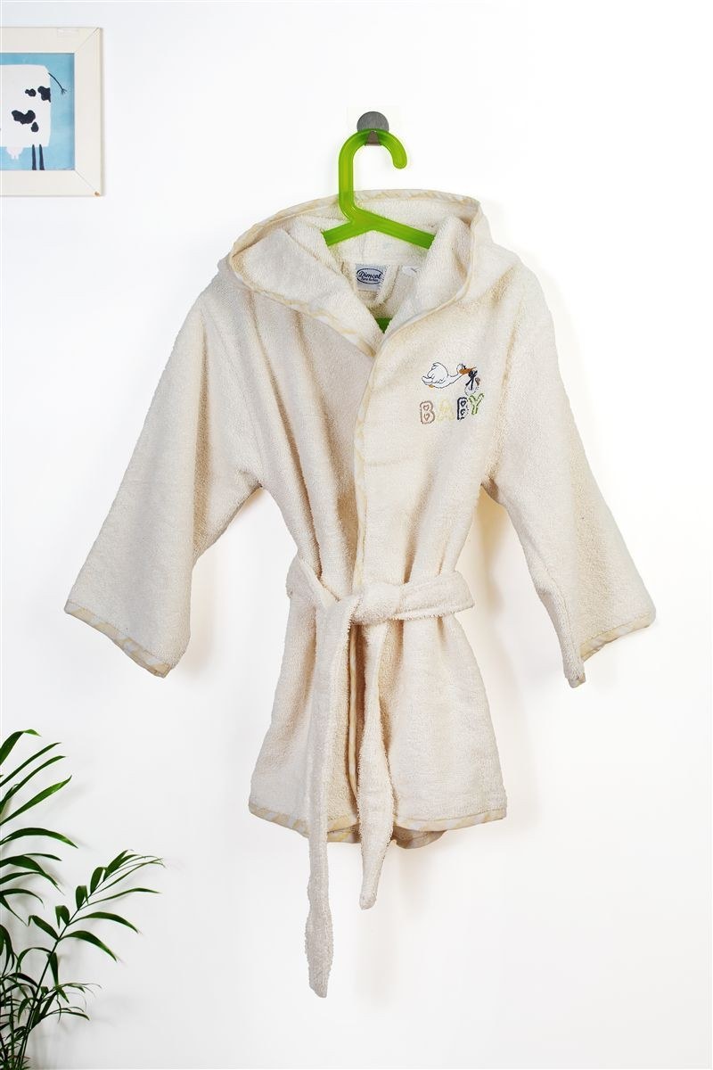 Μπουρνούζι Με Κέντημα Dimcol Stork 194 Size: 04 Ecru-Yellow