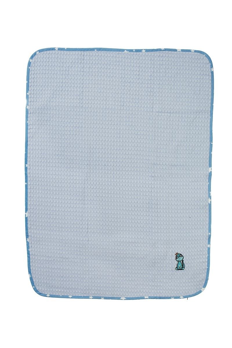 Κουβέρτα Πικέ Κούνιας Dimcol Dinosaur 179 100X160 Sky Blue