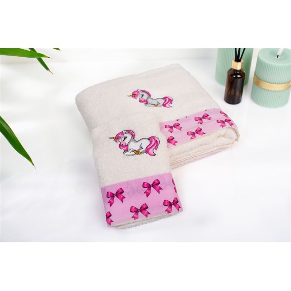 Σετ Βρεφικές Πετσέτες 2 Τεμαχίων Dimcol Unicorn 189...