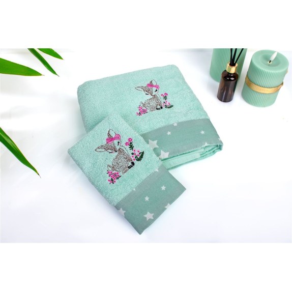 Σετ Βρεφικές Πετσέτες 2 Τεμαχίων Dimcol Deer 199...