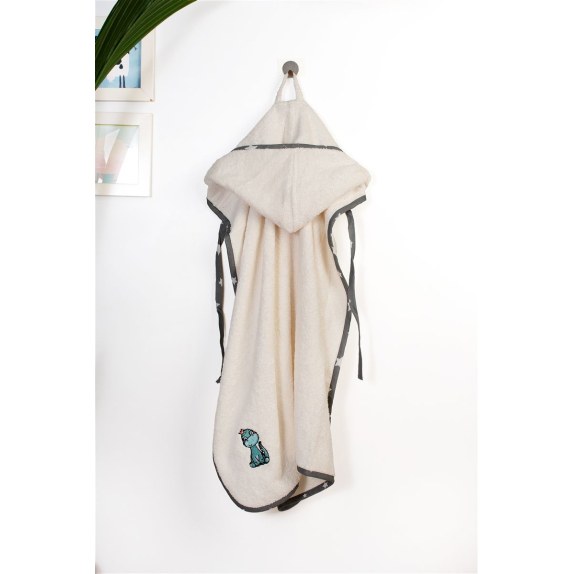 Βρεφική Κάπα Dimcol Dinosaur 181 75X85 Ecru-Grey