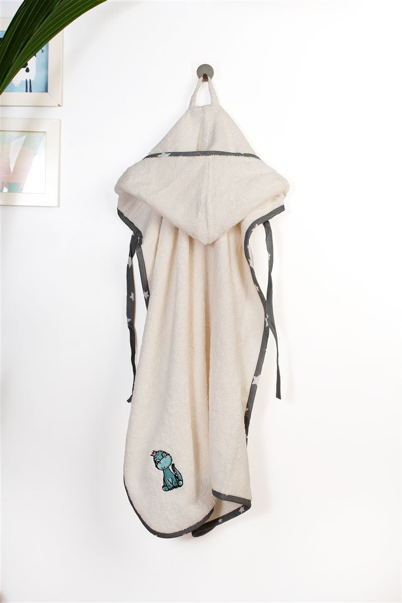 Βρεφική Κάπα Dimcol Dinosaur 181 75X85 Ecru-Grey