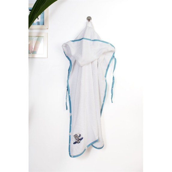 Βρεφική Κάπα Dimcol Aviator 184 75X85 White-Sky Blue