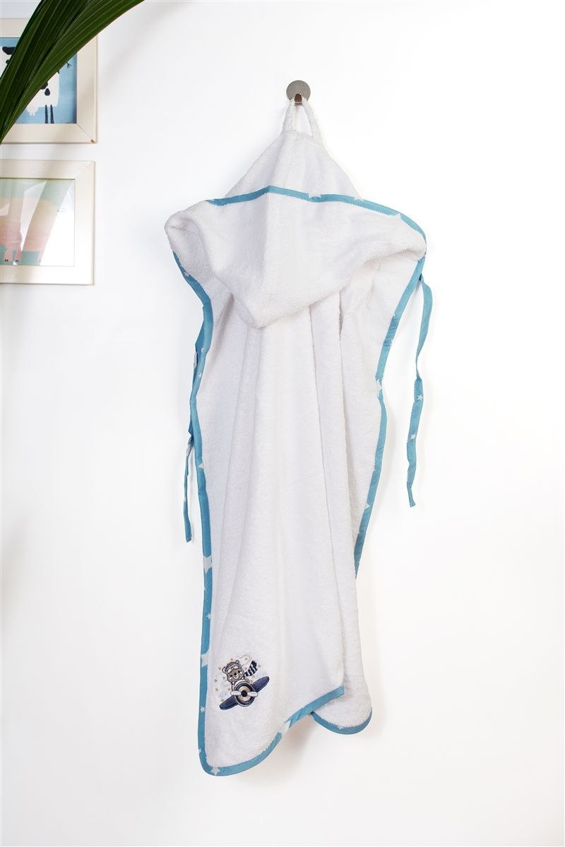 Βρεφική Κάπα Dimcol Aviator 184 75X85 White-Sky Blue