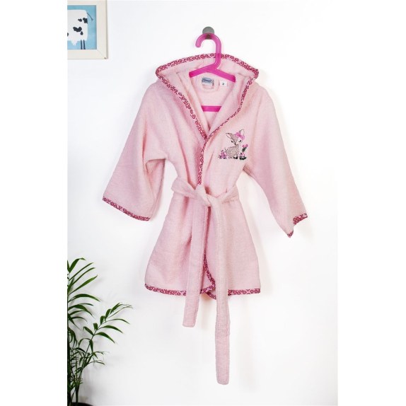 Μπουρνούζι Με Κέντημα Dimcol Deer 196 Size: 02 Pink