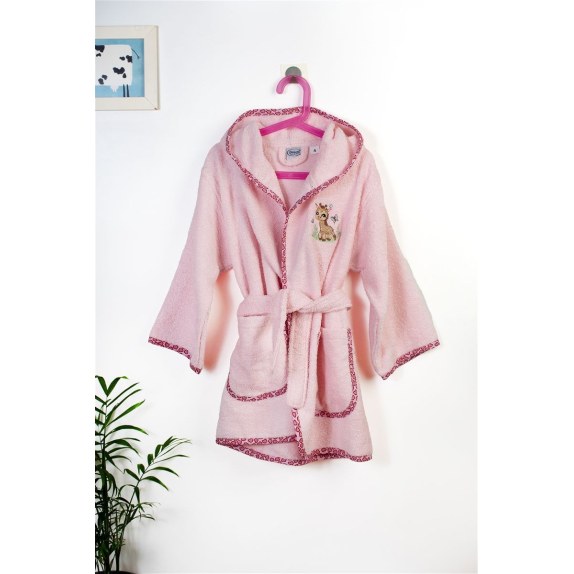 Μπουρνούζι Με Κέντημα Dimcol Giraffe 171 Size: 04 Pink